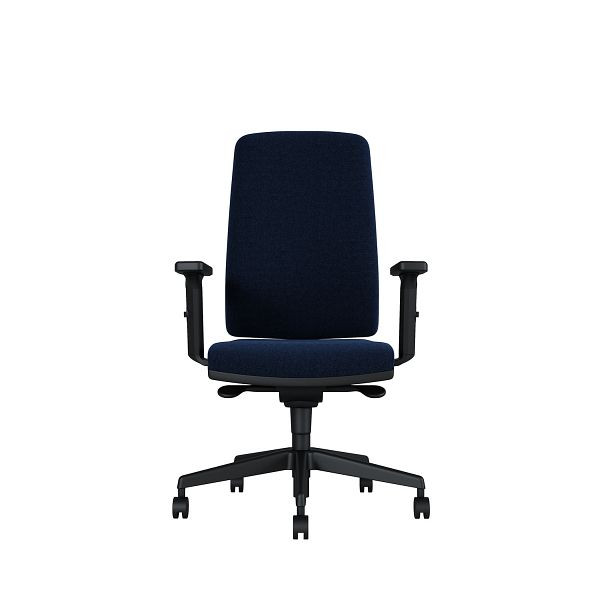 Bisley Bürodrehstuhl Stone, Tiefenverstellbarer Sitz, Mit 3D Armlehnen, Kunststofffußkreuz, TN9618 lava blue, STONETKDTN9618