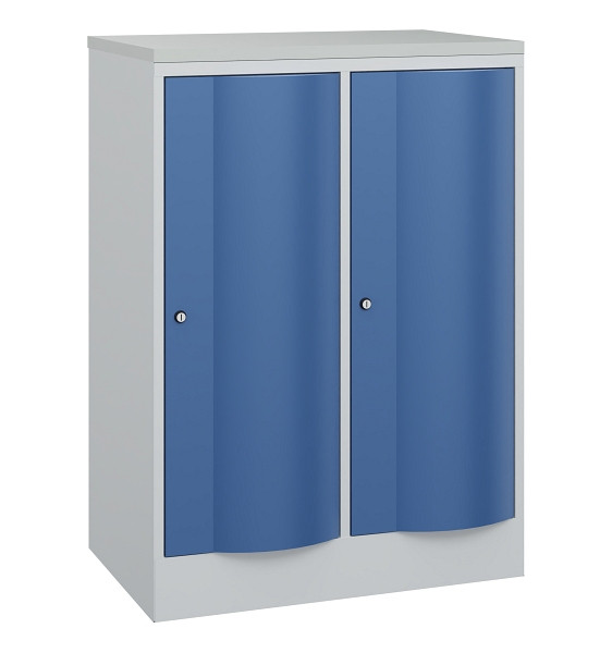 C+P Garderobenschrank Resisto, H1077xB772xT540mm, 7035/5023, 8271-272 S10125