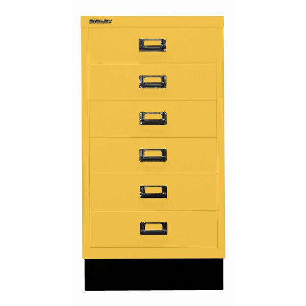 Bisley MultiDrawer™, Inkl. Sockel, DIN A3, 6 Schubladen, 642 sunflower, L29A36S642