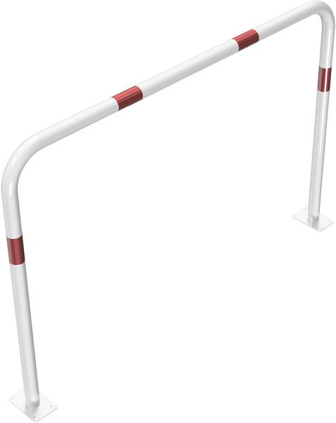 Schake Rohrbügel aus Stahlrohr Ø 48 x 2,5 mm ohne Querholm für Dübel Befestigung, Gesamtbreite 1500 mm, Gesamthöhe 1000 mm, 448_53B