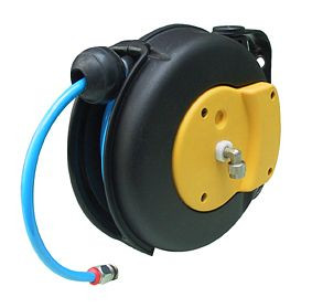 Ebinger Schlauchaufroller MINI AIR, Max. 12bar, 6,5m - 6mm ID PE-Druckluftschlauch, 1.000.801