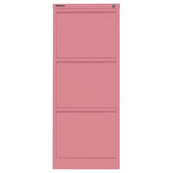 Bisley Hängeregistraturschrank, einbahnig, 3 HR-Schubladen, 601 pink, 3633601