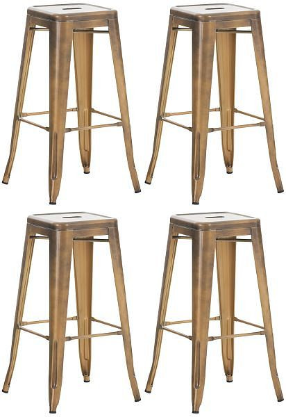 CLP Barhocker Joshua, gold, VE: 4 Stück, 312747, 4251756405465