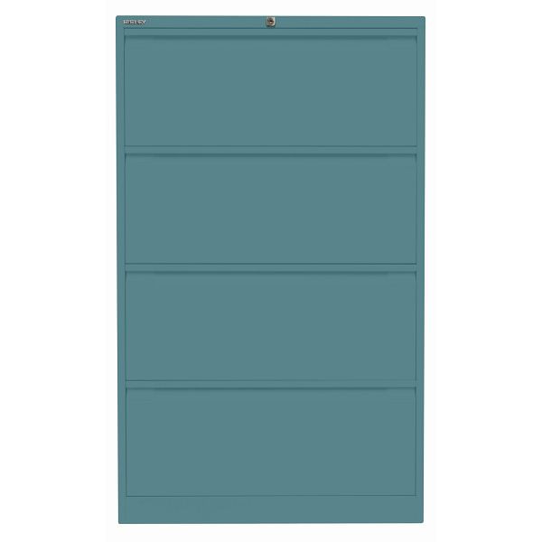 Bisley Hängeregistraturschrank, doppelbahnig, 4 HR-Schubladen, 674 doulton, DF4674