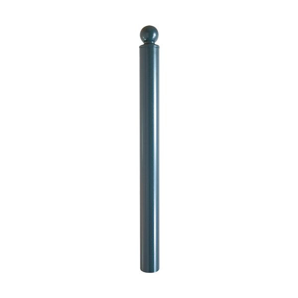 Schake Absperr-Stilpfosten Serie 484B Ø 82 mm, umlegbar, selbsteinrastende Verriegelung für Dübel Befestigung, Profilzylinderschloss, 484UZB