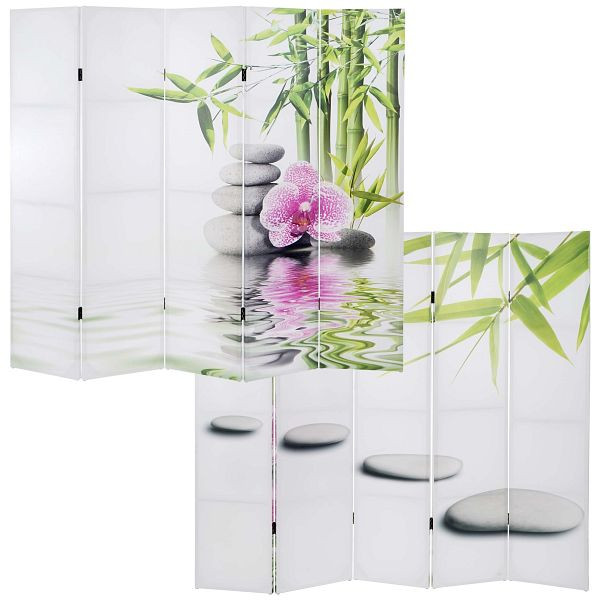 Mendler Foto-Paravent T234, Paravent Raumteiler Trennwand Kho Samui, 180x200cm, 36546