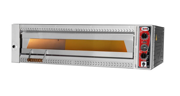 GMG Pizzaofen Maxima S, 9x Ø 35cm, 12 kW 400V, stapelbar, mit Schamottsteinboden, 1 Backkammer, PEF105105 S-E