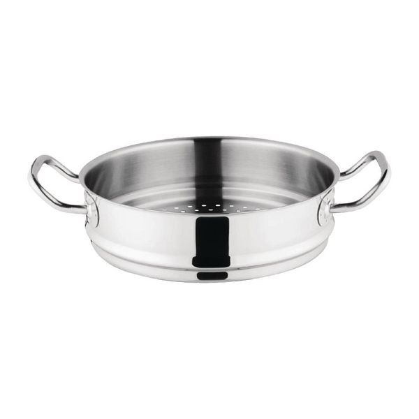 Vogue Tri Wall Dampfgareinsatz 24cm, solide 2,7 mm dicke Wände, GG033