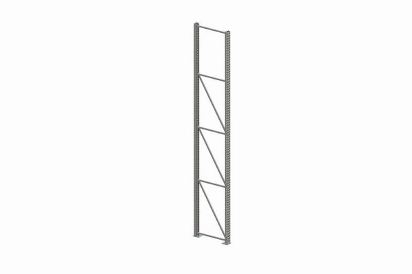 Meta Ständer 100/20 4400x800 mm, verzinkt, für Palettenregal MULTIPAL, 200174340