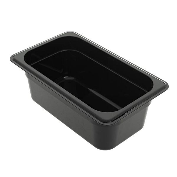 ALLPAX Behälter aus Polycarbonat GN 1/4 Höhe 100 mm schwarz, 10024414