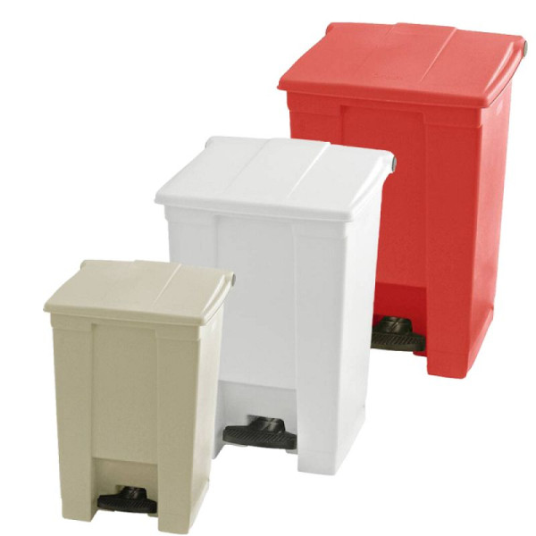 Stein HGS Abfallbehälter -Step On- Rubbermaid, mit Pedal, 45,4 Liter / beige, 605x413x400mm, 36723