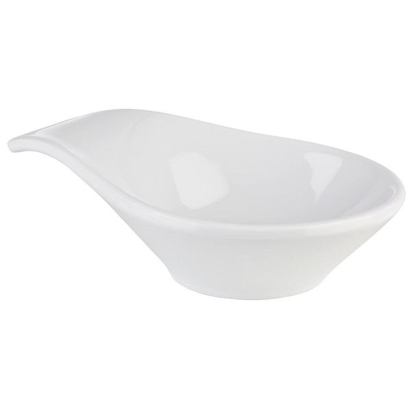APS Schalen "FRIENDLY", Dippschalen, Snackschalen, aus recyceltem Kunststoff (PET), 11,5 x 7,5 cm, Höhe 3 cm, 0,06 Liter, weiß, VE: 12 Stück, 79039