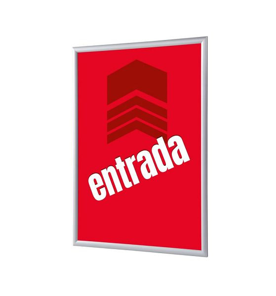 Showdown Displays Klapprahmen A4 Komplettset Eingang Rot Spanisch, KRA4G25LPPI471