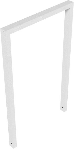 Schake Anlehnbügel aus Stahlrohr Rechteckrohr, 60 x 40 mm, ohne Querholm, Gesamtbreite: 750 mm, feuerverzinkt, 456_075