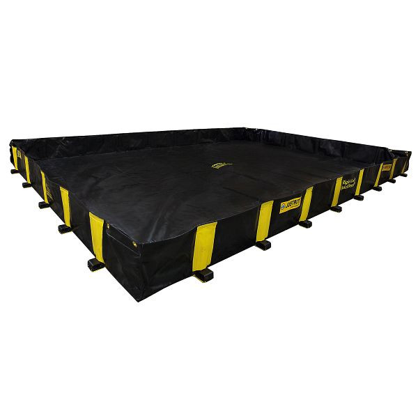 Justrite Rigid-Lock QuickBerm XT Faltwanne 2850, 325.1cm x 477.5cm, JEN28502BL