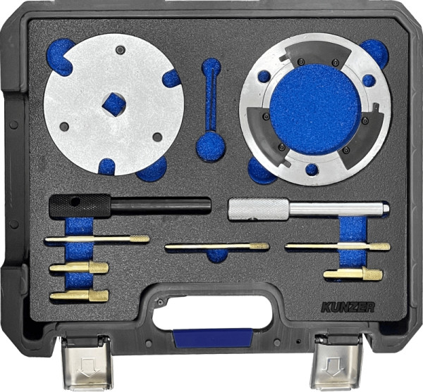 Kunzer Motor-Einstellwerkzeugsatz FORD / JAGUAR Für Reparaturarbeiten an 2.0-, 2.2- und 2.4- Liter-16V-Dieselmotoren, 77M306