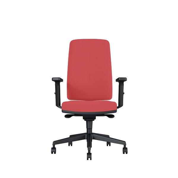 Bisley Bürodrehstuhl Stone, Tiefenverstellbarer Sitz, Mit 3D Armlehnen, Kunststofffußkreuz, MR6231 super red, STONETKDMR6231