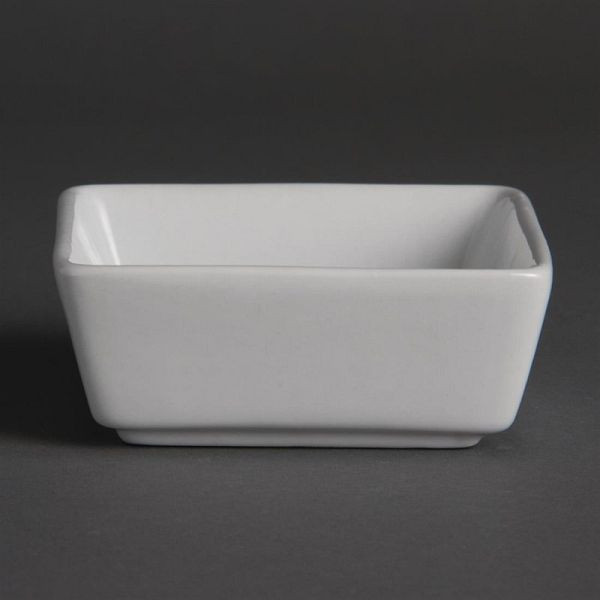 Olympia Whiteware viereckige Amuseschälchen 8,5cm, VE: 12 Stück, Y729