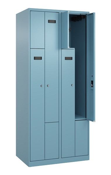 C+P Z-Spind Evolo PLUS, 4 Fächer, 1850x800x500mm, 0010/0010, Zylinderschloss, 049003-224 S10040