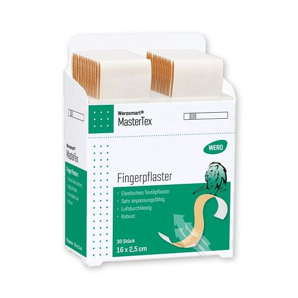 WERO Werosmart MasterTex Fingerpflaster, 16 x 2,5 cm, VE: 30 Stück, 150204