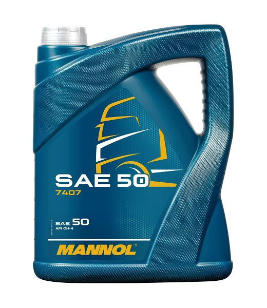 MANNOL Einbereichsmotorenöl 7407 SAE 50, VE: 5 l, MN7407-5