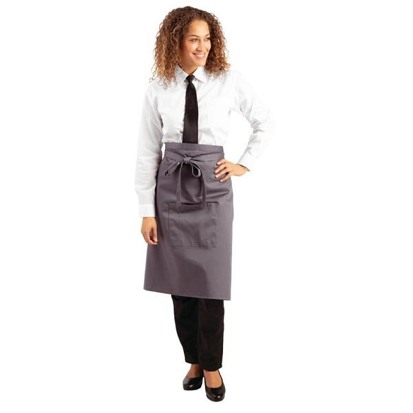 Whites Standard Bistroschürze grau, Polybaumwolle, B158