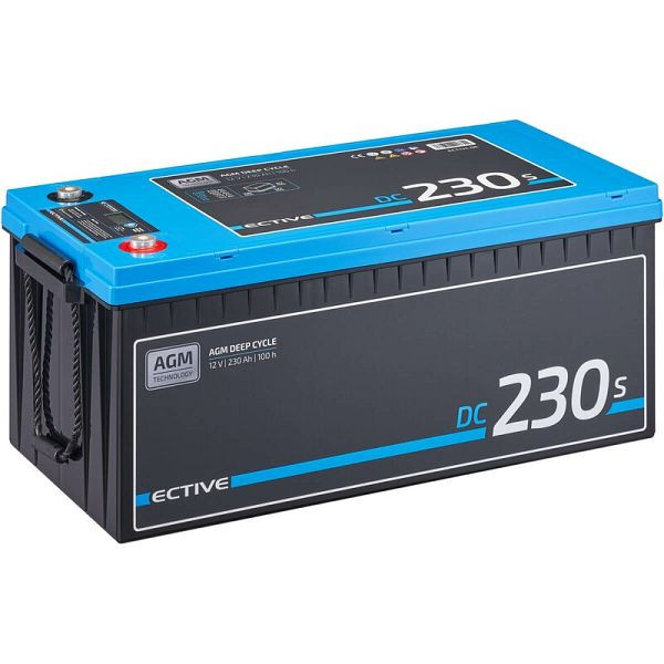 ECTIVE DC 230S AGM Deep Cycle mit LCD-Anzeige 230Ah Versorgungsbatterie, TN3802