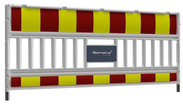 Schake Absperrschrankengitter mit Signal, Folie Typ RA2/C, rot / gelb, ohne Lampenadapter, 33620K3SK-BF