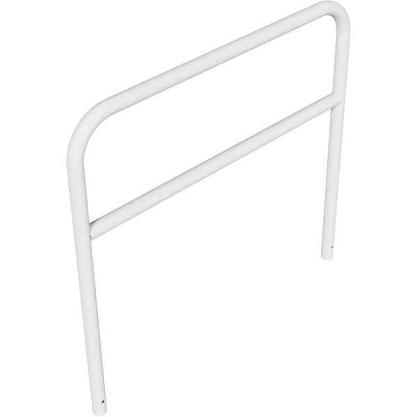 Stein HGS Anlehnbügel/Absperrbügel -Sylt-, 1400mm/1500mm, ohne Farbe, mit Querholm, Bügel: Ø 60 mm, 21951