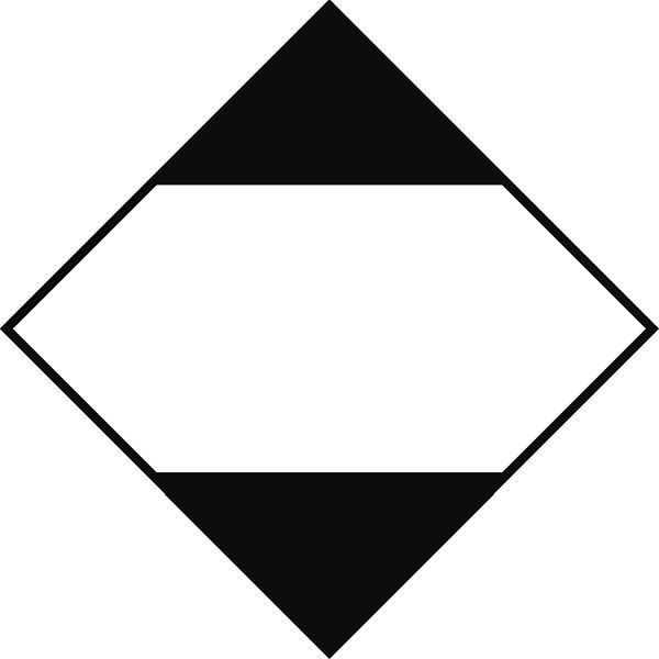 Moedel Gefahrzettel "begrenzte Mengen", Papier, 50x50 mm, VE: 1000 Stück/Rolle, 66149