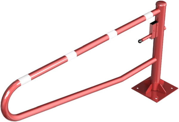 Schake Gatterschranke drehbar 2,00m mit Profilzylinderver, 413_201ZBP