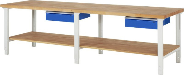 RAU Werkbank Serie 7000 - Modell 7001A1, B3000 x T900 x H790-1140 mm, 03-7001A1-309B4H.11