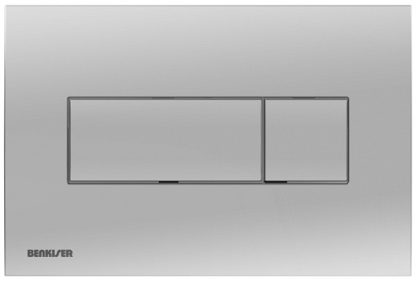 Benkiser Deckplatte mit 3/6 Liter Spülung, verchromt zu Element 895800C Betätigungsplatte für Spülkasten, 895902C