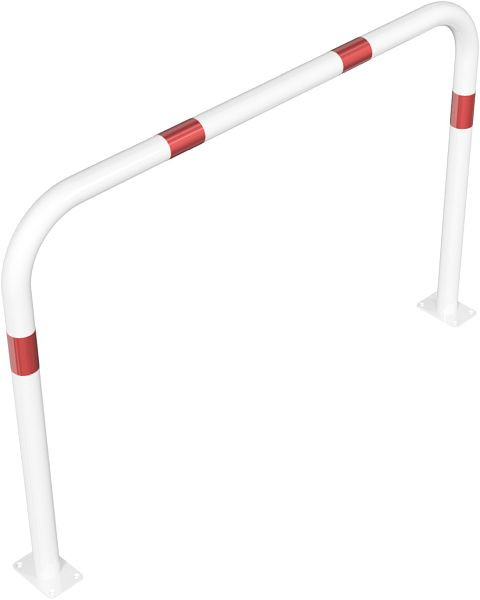 Schake Rohrbügel aus Stahlrohr Ø 60 x 2,5 mm ohne Querholm für Dübel Befestigung, Gesamtbreite: 1500 mm, 465_53B