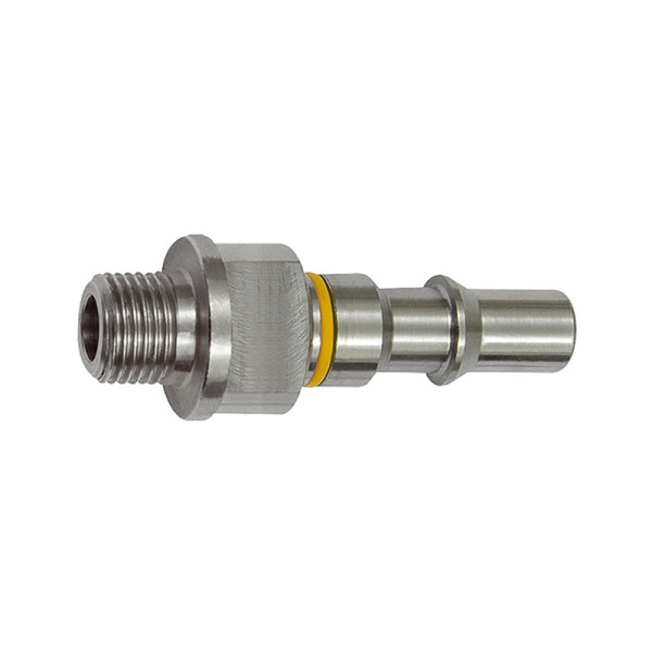 Riegler Unverwechselbarer Nippel NW 6, ISO 6150 C, G 1/8 AG, gelb, 141867