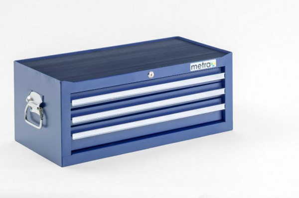 Metra Werkzeugkiste, Aufsatz, 3 Schubladen, blau, 10207