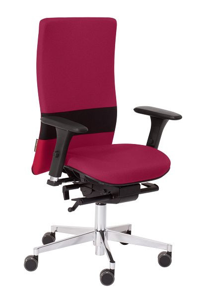 nexxtoffice Vita-Q Bürodrehstuhl mit 3D Armlehnen, Aluminium Fußkreuz, Weiche Rollen, Calypso, V-Q5-MA-WR-A-N-Cal