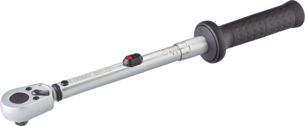 Hazet Drehmoment-Schlüssel, Nm min-max: 20 - 120 Nm, Toleranz: 2%, Vierkant massiv 12,5 mm (1/2 Zoll), 6121-1CT