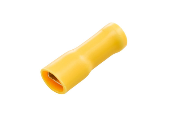 HELLA Leitungsverbinder, mit Staubschutz, gelb, von: 4.0mm², bis: 6.0mm², Flachsteckhülse, 6,3 x 0,8, 8KW 744 799-003