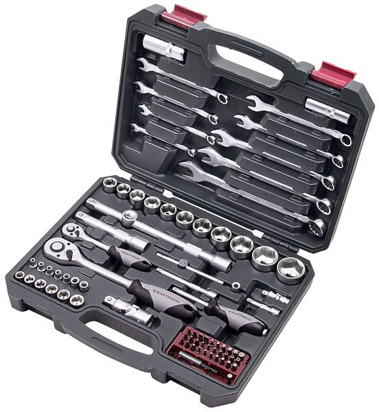 Kraftwerk Steckschlüssel-Satz, Basic, 1/4"+1/2", 80-teilig, 204.103.600