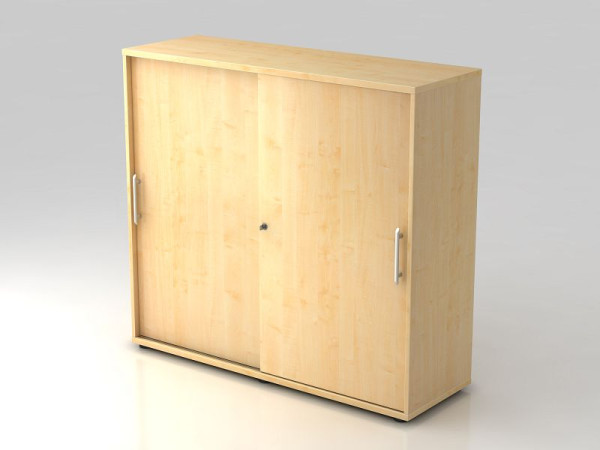Hammerbacher Schiebetürschrank 3OH 120cm Relinggriff Ahorn/Ahorn, 120x40x110 cm (BxTxH), V1753S/3/3/RE