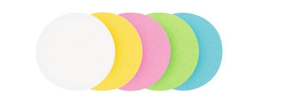 Legamaster Moderationskarten-Kreise 9,5 cm 500 Stück sortiert, 5-farbig, 7-253199