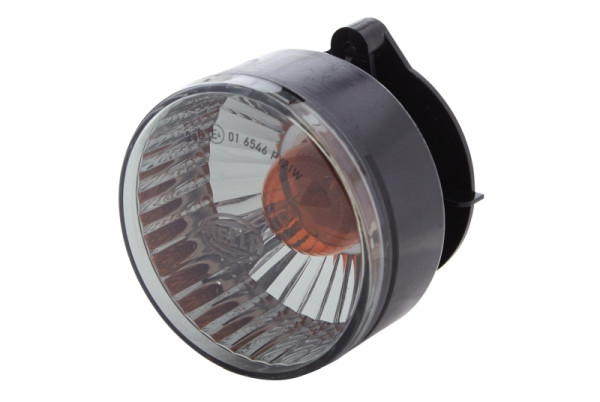 HELLA Blinkleuchte, Hybrid, 12V, Einbau/Schraubanschluss, Lichtscheibenfarbe: grau, hinten, 2BA 009 001-377