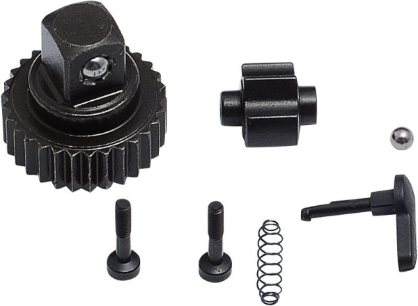 Hazet Ersatzteil Satz Knarr-Rad, 10 = 3/8" Außen-Vierkant bestehend aus: Knarr-Rad, Sperrstück, Schalthebel, Schrauben, Kugel, Druckfeder, 8816P/7N
