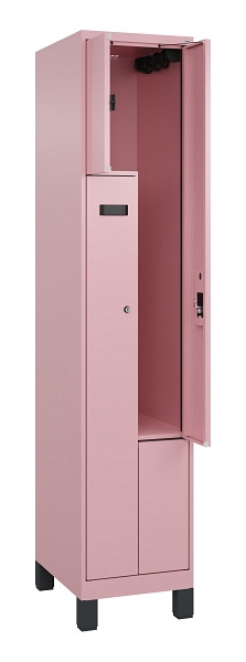 C+P Z-Spind Evolo PLUS, Füße, 2 Fächer, 1950x400x500mm, 3015/3015, Zylinderschloss, 049013-122 S10048