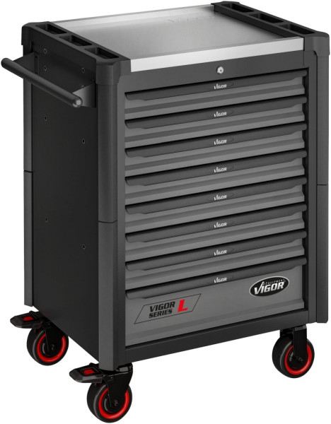 VIGOR Werkstattwagen Series L, leer, L x B x H: 723 mm x 459 mm x 1002 mm, V1901-X