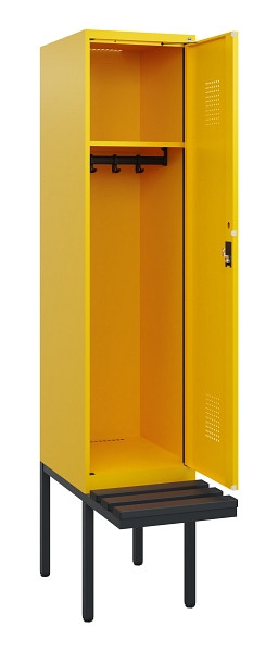 C+P Spind Evolo PLUS, 1 Abteil, 1950x400x815mm, 1023/1023, Zylinderschloss, Material Sitzfläche Kunststoff, 0490405-12 S10103