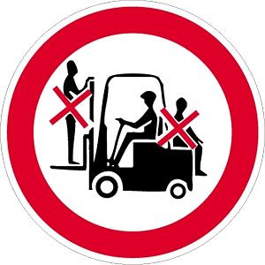 Moedel Mitfahren verboten, Folie, Ø 200 mm, 58902