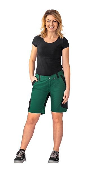Planam Norit Damen Shorts, grün/schwarz, Größe XS, 6464040
