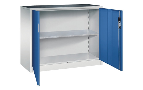 C+P Flügeltürenschrank Acurado, H1000xB1200xT500mm, 7035/5010, 8831-000 S10347